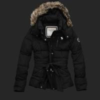 dames abercrombie fitch donsjassen fur hooded zwart Outlet Haarlem gplcu661